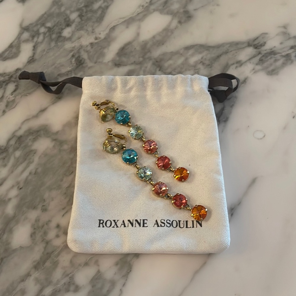 Roxanne Assoulin Rainbow Bijoux Clip On Earrings